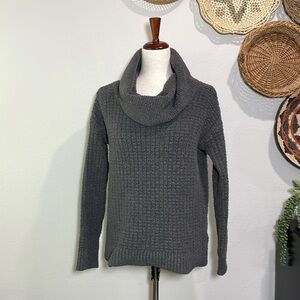 Cozy Barefoot Dreams Eco Chic Cowl Neck Sweater Gray Size X-Small